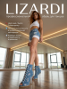 Туфли хилсы для танцев LIZARDI Джинс Ало
